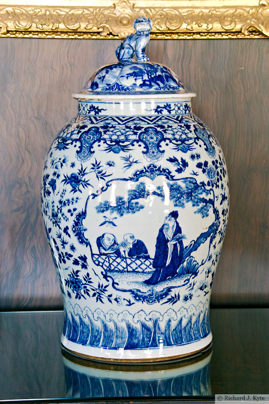 Vase, The Entrance Hall, Hanbury Hall, Worcestershire