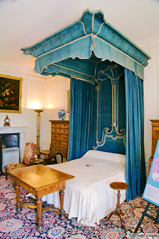 The Blue Bedroom, Hanbury Hall, Worcestershire