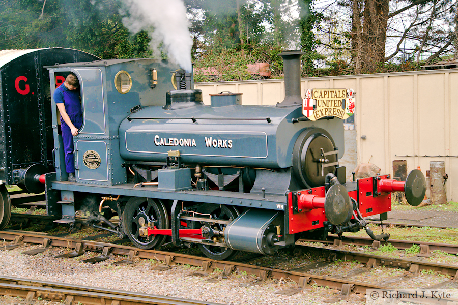 Andrew Barclay 0-4-0ST no. 1219 shunts at Minehead, West Somerset Railway Autumn Steam Gala