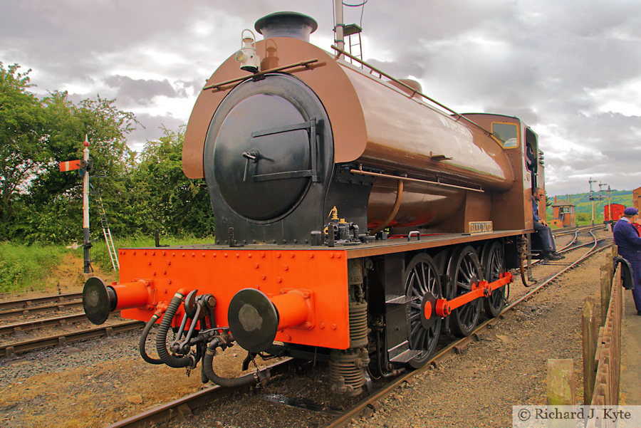 Andrew Barclay "Austerity" 0-6-0ST no. 15 "Earl David" at Toddington, Gloucestershire Warwickshire Railway "Cotswold Festival of Steam" 2025