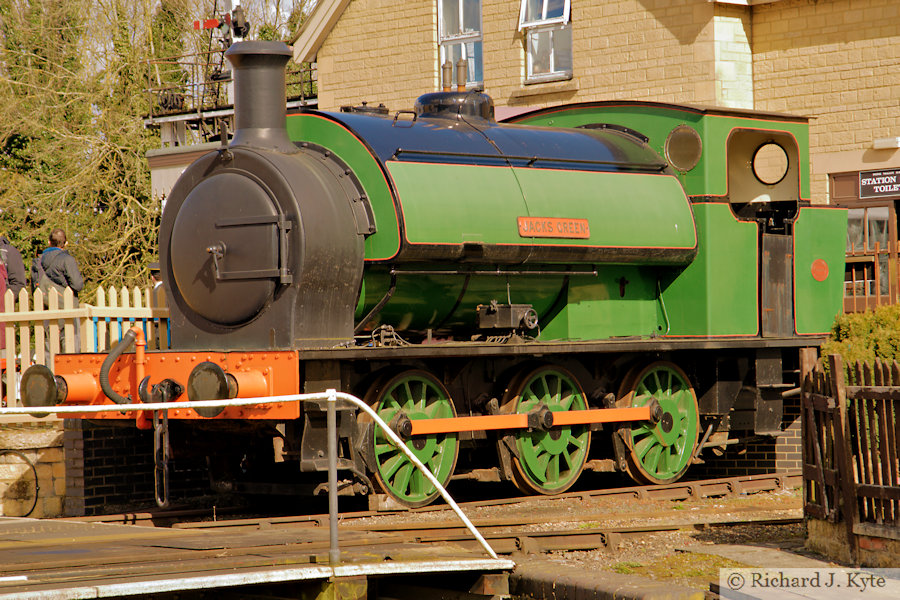 Hunslet 0-6-0ST No.1953 Jacks Green at Wansford, Nene Valley Railway