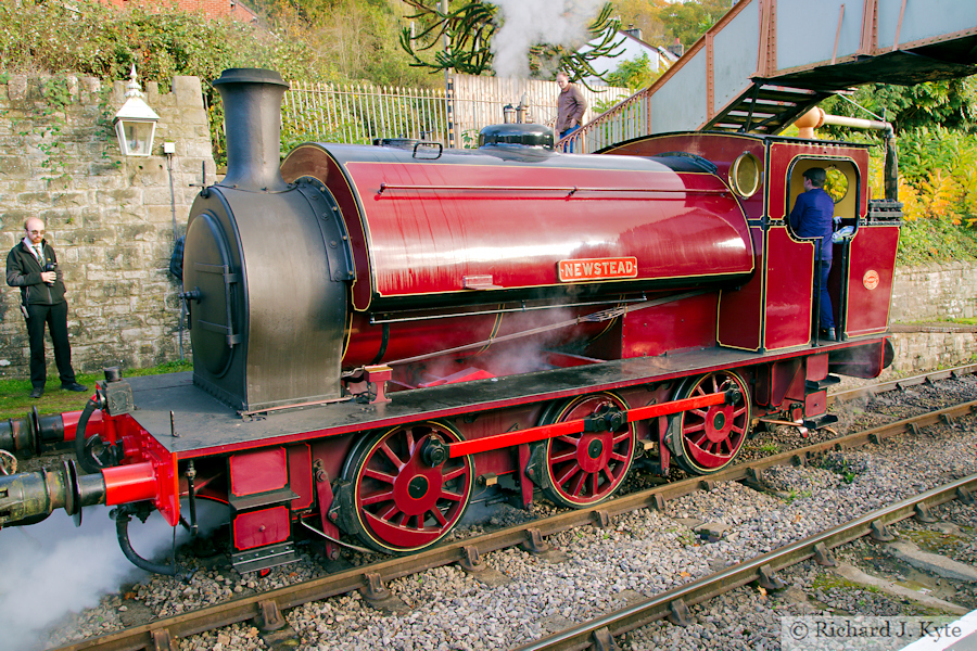Hunslet Works No. 1589 "Newstead" at Parkend, Dean Forest Railway Autumn Steam Gala 2025