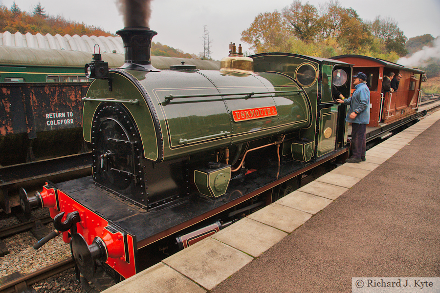 Peckett works no. 2147 "Uskmouth No. 1" at Norchard, Dean Forest Railway, "Royal Forest of Steam" Gala