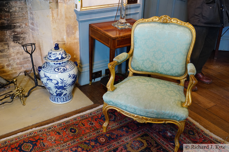 Chair, Blue Drawing Room, Coughton Court, Warwickshire