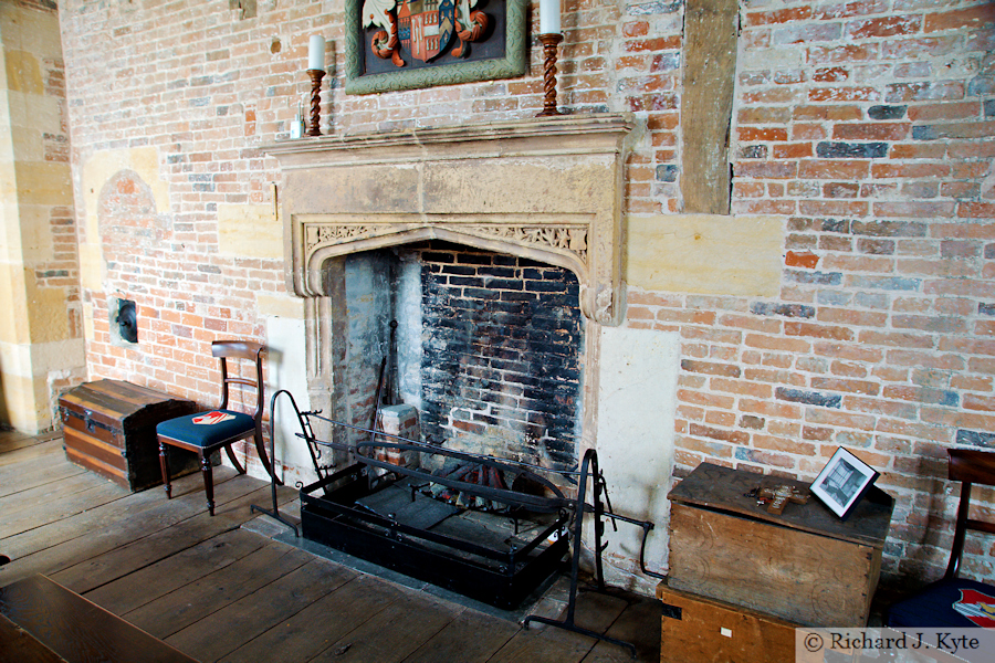 Fireplace, The Tower Room, Coughton Court, Warwickshire