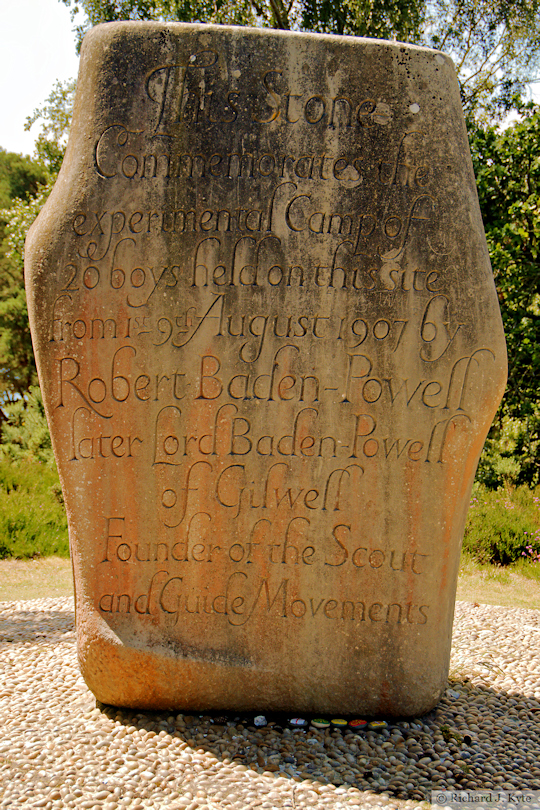 1907 Scout Camp Memorial Stone, Brownsea Island, Dorset