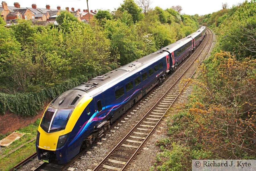 First Great Western Trains Class 180 DMU no. 180102 departs Evesham