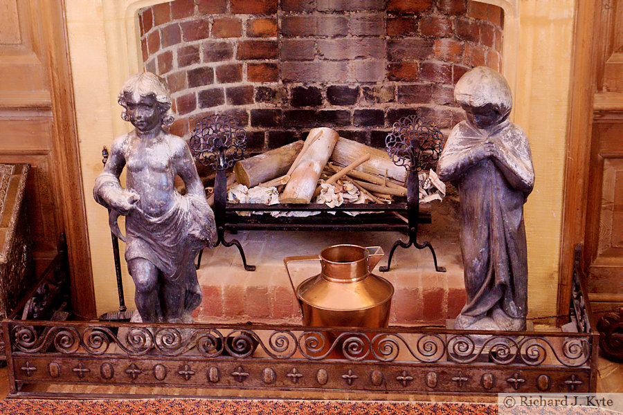 Fireplace, Billiard Room, Nuffield Place, Oxfordshire