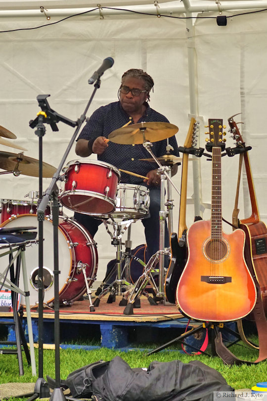 Drummer, Sax Appeal, Cropthorne Walkabout 2024