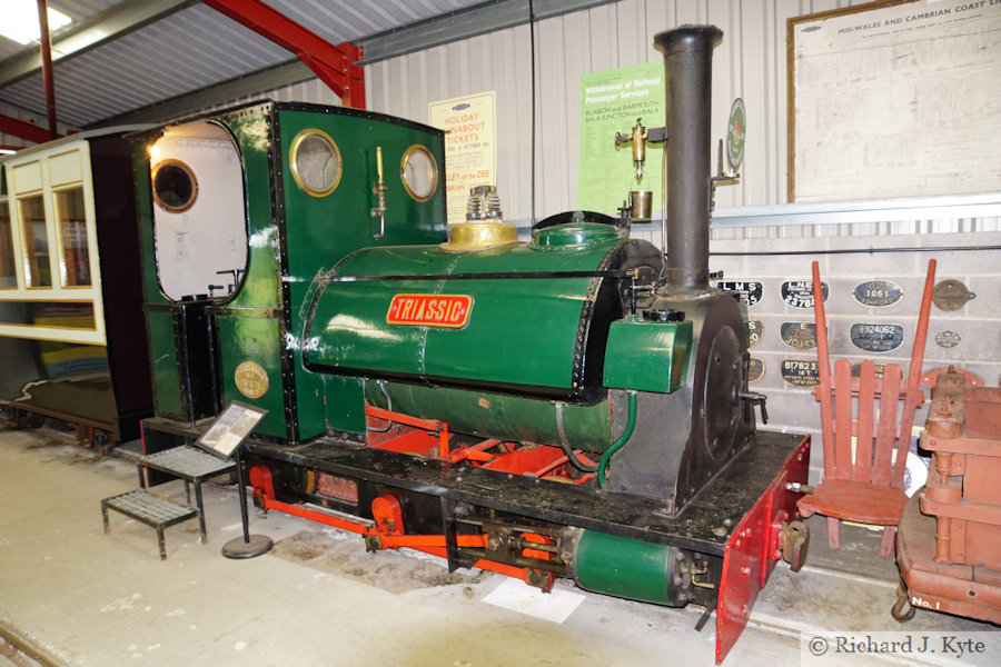 "Triassic" on shed at Llanuwchllyn, Bala Lake Railway