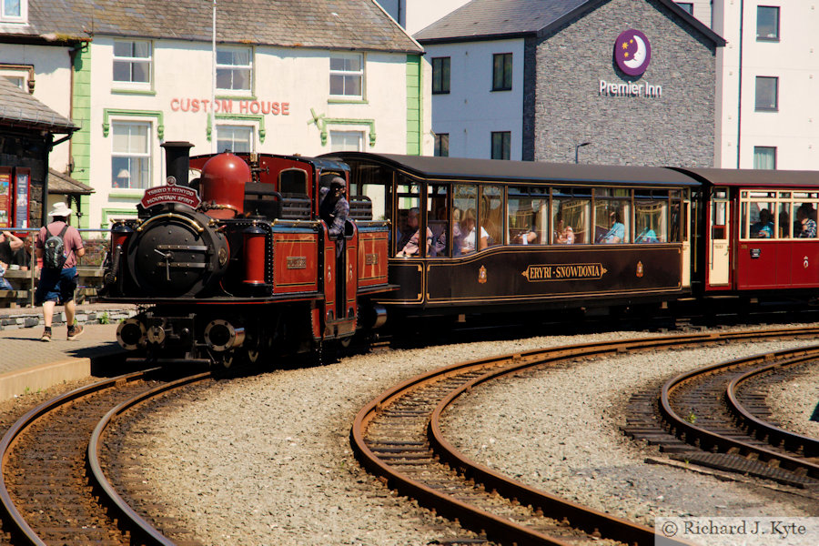 "David Lloyd George" at Porthmadoc, Festiniog Railway