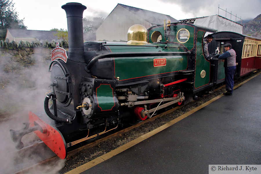 "Linda"  at Blaenau Ffestiniog, Festiniog Railway