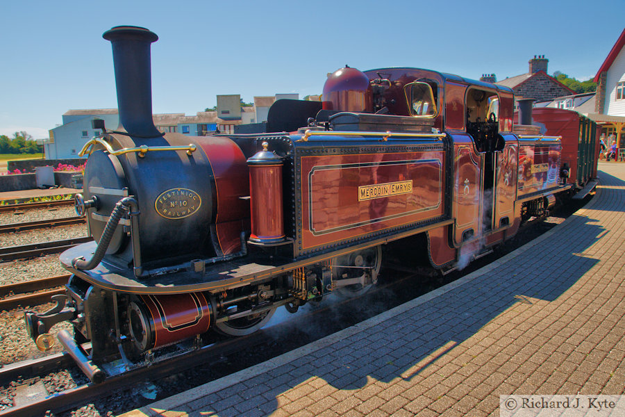 "Merddin Emrys" at Porthmadoc, Festiniog Railway