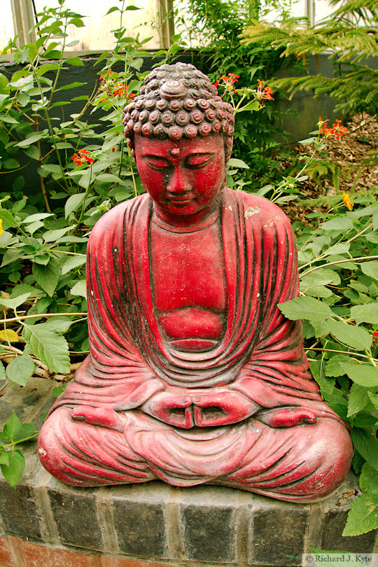 Buddha Statue, Bennett's Water Garden, Weymouth, Dorset