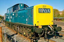 Class 17 Diesel no. D8568 at Kidderminster, Severn Valley Railway