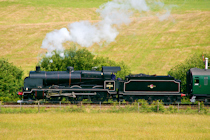 31806 departs Harmans Cross, Swanage Railway