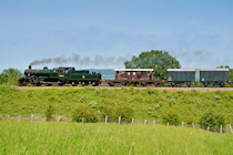 BR Class 2MT no. 78022 at Far Stanley, Gloucestershire Warwickshire Railway
